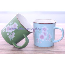 Sunboat Enamel Cup Enamel Mug Cup Coffee Cup Milk Cup Tableware Kitchenware/ Kitchen Appliance